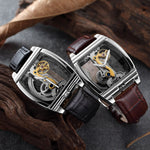 Load image into Gallery viewer, Mens Fashion Transparent Watch Men, Men&#39;s Watches, Watches NO BATTERIES NEEDED: This watch is Automatic self-winding mechanical movement, it is powered by the motion of the wearer&quot;s wrist. For first time wear the crown must be turned clockwise about 15-20 full turns. If the watch is not worn for 8 or more hours per day, it will work slower than usual or even stop briefly. STAINLESS STEEL CASE: hypoallergenic, corrosion- and scratch-resistant TRANSPARENT WATCH: Engraved, see-through intricate cutout dial and
