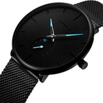 Load image into Gallery viewer, Mesh Steel Waterproof Sport Watch luxury, Men, sport, waterproof Whether it&#39;s the pool, the beach, or just a jog through wet weather, you’re covered without losing a second of time. This watch is all about time in motion – so you can take the lead and hit the finish line ahead of the pack. Make each second matter in a watch that keeps you moving forward.

