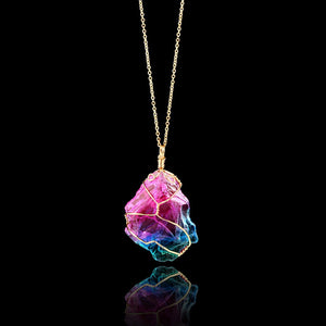 Rainbow Stone Necklace - Chronotik