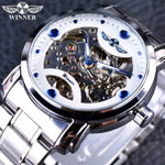 Load image into Gallery viewer, Blue Ocean Skeleton Watch men Featuring a stylish skeleton dial inspired by the depths of the ocean, this watch is a must-have for those with a passion for the sea. The striking blue color gives it a unique look, while the high-tech finish of the dial is characteristic of its historical origins and technical nature.
