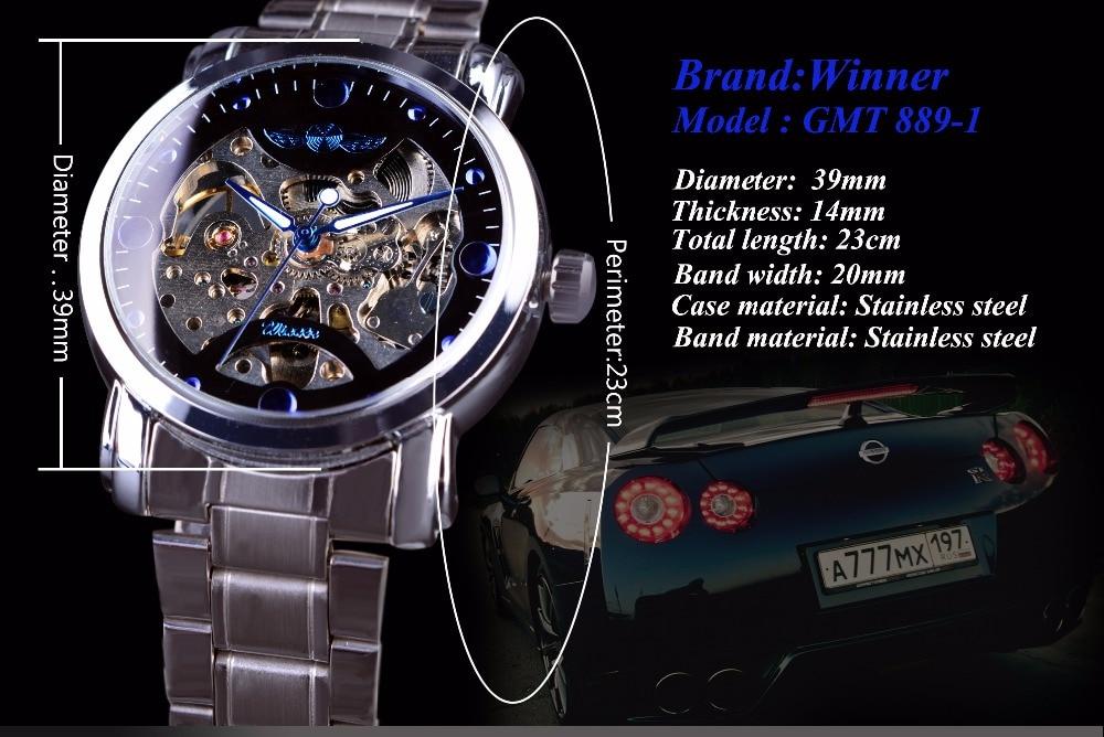 Blue Ocean Skeleton Watch men Featuring a stylish skeleton dial inspired by the depths of the ocean, this watch is a must-have for those with a passion for the sea. The striking blue color gives it a unique look, while the high-tech finish of the dial is characteristic of its historical origins and technical nature.