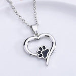 Load image into Gallery viewer, Paw in a Heart Necklace - Chronotik
