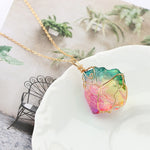 Load image into Gallery viewer, Rainbow Stone Necklace - Chronotik
