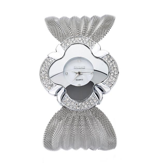 Diamond Bracelet Mirror Watch Women Diamond Bracelet Mirror Watch Feature: 100% brand new and high quality Movement: Quartz Materials: Alloy Case Size: 4.2cm/1.7" Case Thickness: 0.8cm/0.3" Band Width: 4.1cm/1.6" Band Length: 20.5cm/8.1"