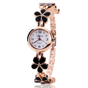 Flowers Watch Bracelet Women Money is the last thing on your mind when you're surrounded by flowers. Try spending time and enjoying the warmth of summer -time in the countryside, listening to the birds twittering. You'll forget the worries of the world. Feel that sense of peace and tranquility again. Now you can add that feeling to your watch collection with the eprolo Flowers Watch Bracelet. Made of highly durable stainless steel and featuring a gorgeous design, this watch is a match with any outfit.