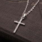 Load image into Gallery viewer, Fashion Female Cross Pendants Necklace Necklace, Women Multipurpose jewelry for any occasion. Show off your love of the cross. Give out a stylish gift with this cross pendant necklace. Wear it out, or to church – it’ll make a great addition to any woman’s fashion essentials. In a gold or silver necklace, this cross necklace for women can be worn with jeans or a business suit. Crystal variations change the look for the night, as well as the office.
