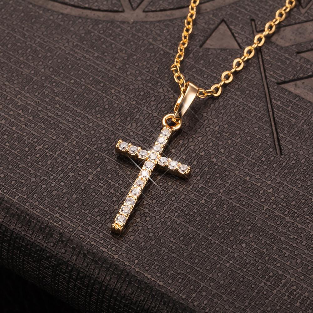 Fashion Female Cross Pendants Necklace Necklace, Women Multipurpose jewelry for any occasion. Show off your love of the cross. Give out a stylish gift with this cross pendant necklace. Wear it out, or to church – it’ll make a great addition to any woman’s fashion essentials. In a gold or silver necklace, this cross necklace for women can be worn with jeans or a business suit. Crystal variations change the look for the night, as well as the office.