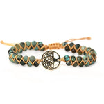 Load image into Gallery viewer, Tree of Life Natural Stone Wrap Bracelet - Chronotik
