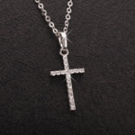 Load image into Gallery viewer, Fashion Female Cross Pendants Necklace Necklace, Women Multipurpose jewelry for any occasion. Show off your love of the cross. Give out a stylish gift with this cross pendant necklace. Wear it out, or to church – it’ll make a great addition to any woman’s fashion essentials. In a gold or silver necklace, this cross necklace for women can be worn with jeans or a business suit. Crystal variations change the look for the night, as well as the office.
