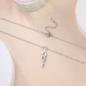 Vintage Flame Pendant Necklace - Chronotik